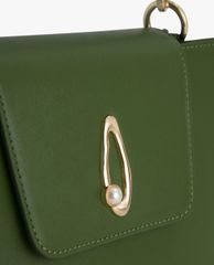 PEDRO - Túi xách tay nữ chữ nhật Leather Top Pearl Strap