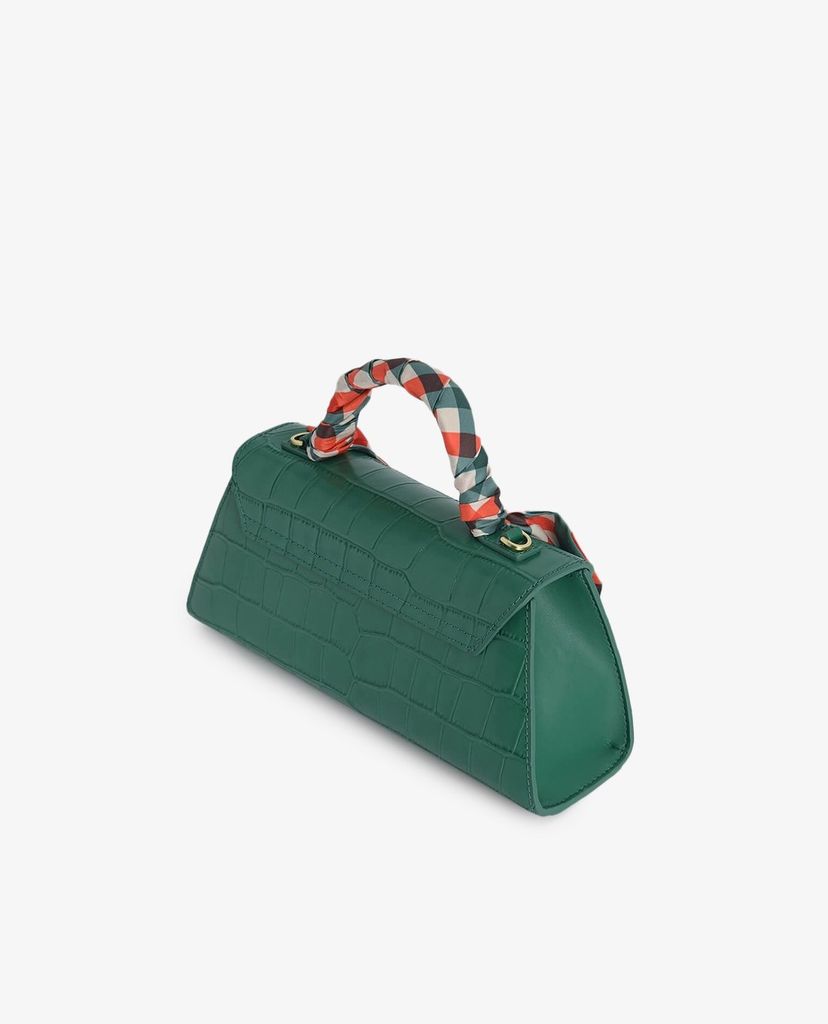 PEDRO - Túi xách tay nữ hình thang Croc Effect Trapeze