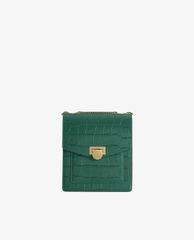 PEDRO - Túi đeo chéo nữ phom vuông Croc Effect Leather Shoulder