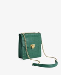 PEDRO - Túi đeo chéo nữ phom vuông Croc Effect Leather Shoulder