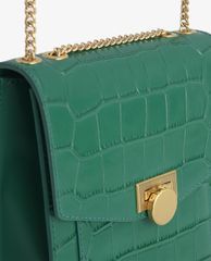 PEDRO - Túi đeo chéo nữ phom vuông Croc Effect Leather Shoulder