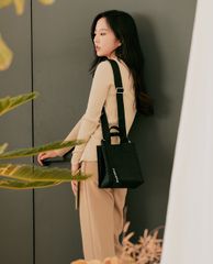 Marhen.J - Túi đeo vai chữ nhật vải bố New Ricky Mini