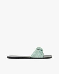 CHARLES & KEITH - Dép nữ quai ngang xếp nếp thời trang