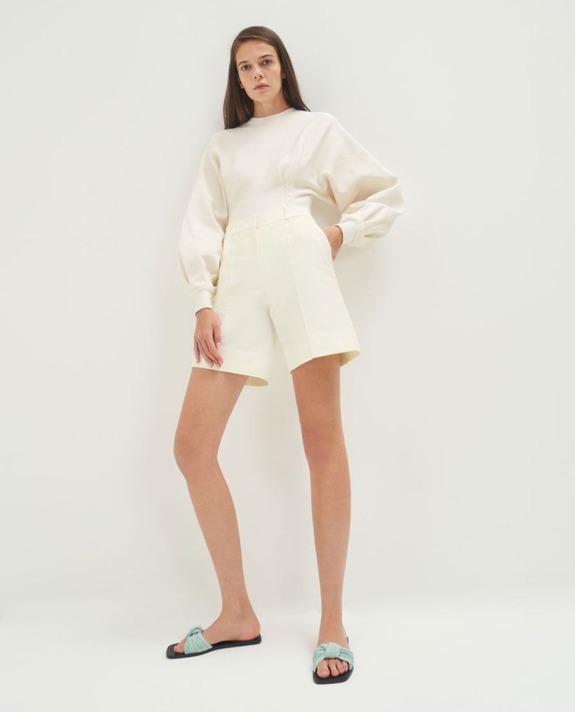 CHARLES & KEITH - Dép nữ quai ngang xếp nếp thời trang