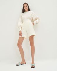 CHARLES & KEITH - Dép nữ quai ngang xếp nếp thời trang