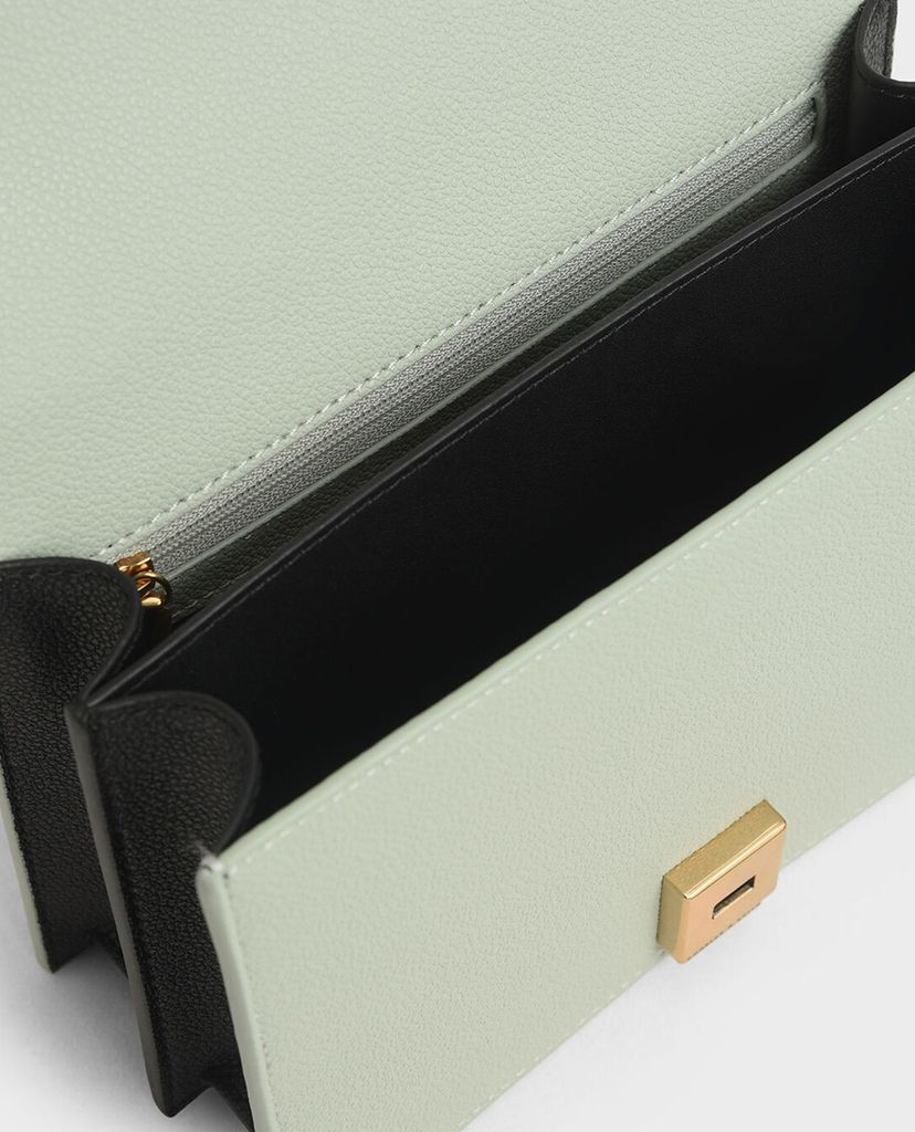 CHARLES & KEITH - Túi đeo chéo chữ nhật Eyelet Embellished