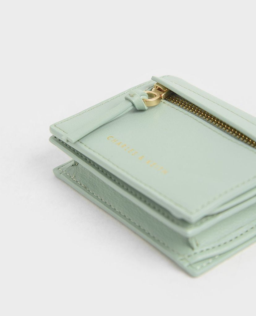 CHARLES & KEITH - Ví đựng name card nữ nắp gập Front Zip