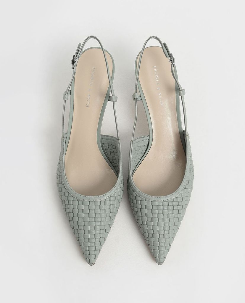 CHARLES & KEITH - Giày cao gót mũi nhọn quai mảnh hiện đại