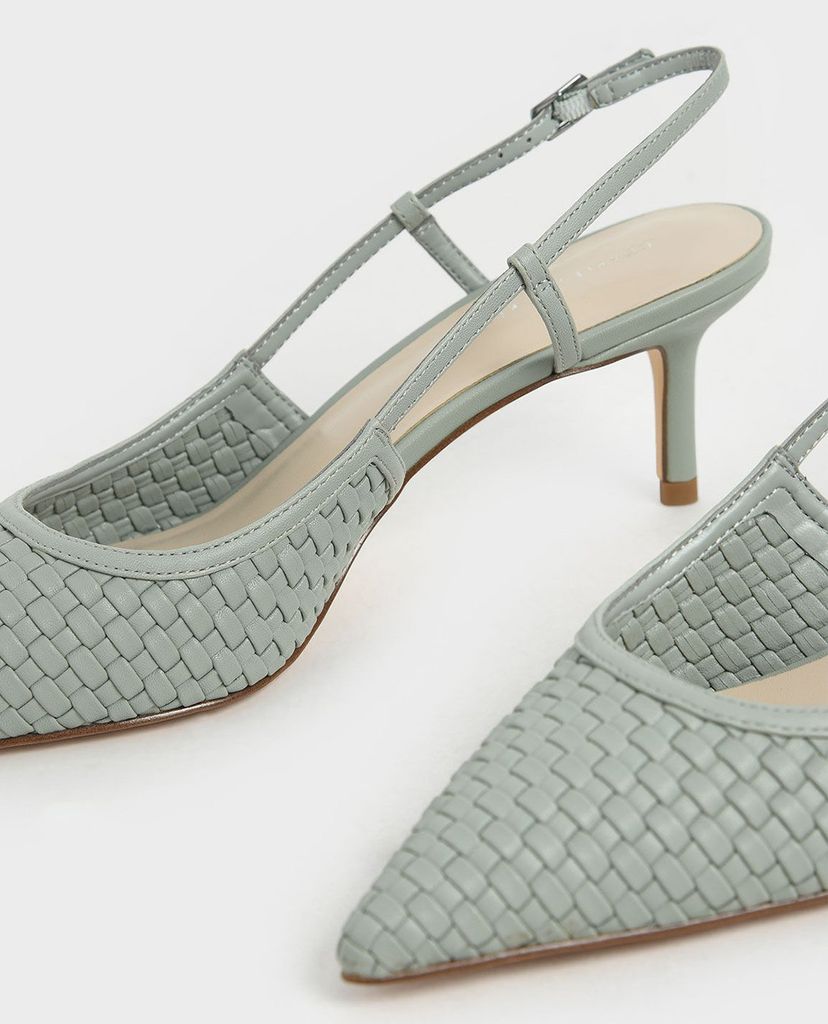 CHARLES & KEITH - Giày cao gót mũi nhọn quai mảnh hiện đại
