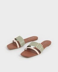 CHARLES & KEITH - Dép nữ quai ngang Buckle Slide