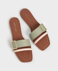 CHARLES & KEITH - Dép nữ quai ngang Buckle Slide