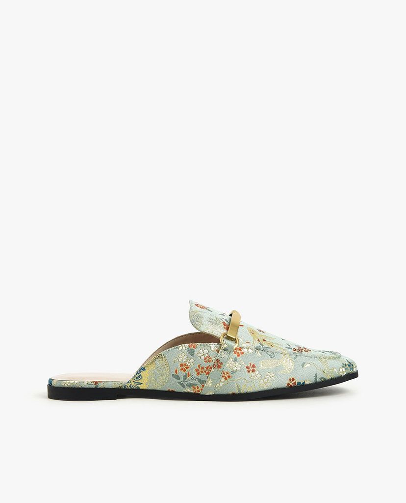 CHARLES & KEITH - Giày mules nữ mũi nhọn Metal Accent
