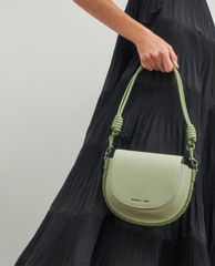 CHARLES & KEITH - Túi xách tay nữ Stitch Trim Saddle Bag