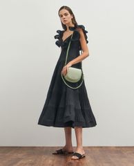 CHARLES & KEITH - Túi xách tay nữ Stitch Trim Saddle Bag