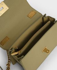 CHARLES & KEITH - Túi đeo chéo nữ nắp gập Metallic Push Lock