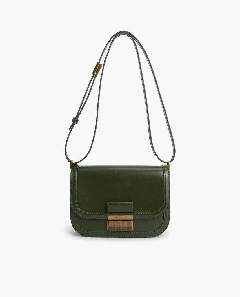 CHARLES & KEITH - Túi đeo chéo nữ hình chữ nhật thời trang