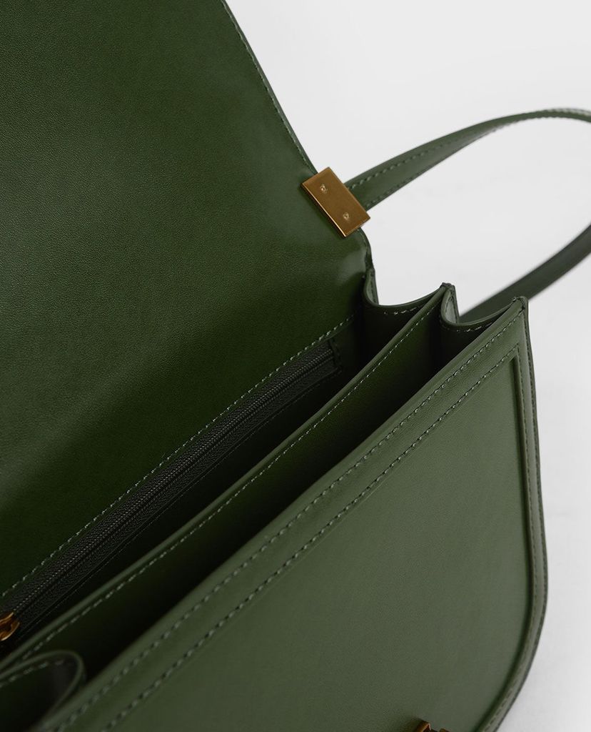 CHARLES & KEITH - Túi đeo chéo nữ hình chữ nhật thời trang