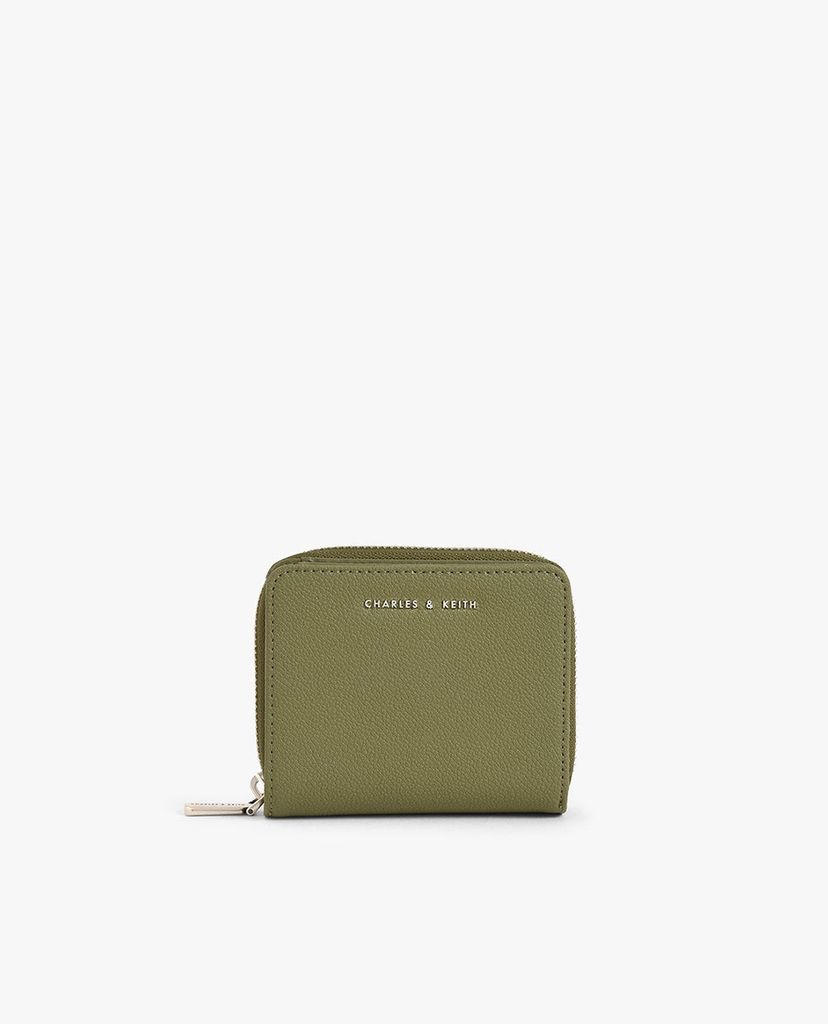 CHARLES & KEITH - Ví nữ mini dạng gập Small Zip Around