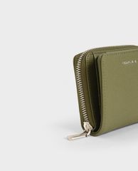 CHARLES & KEITH - Ví nữ mini dạng gập Small Zip Around