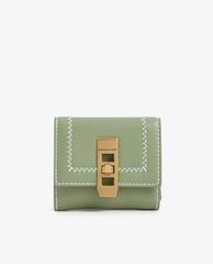 CHARLES & KEITH - Ví nữ dạng gập Stitch Trim Turn Lock