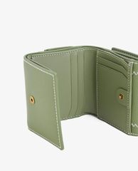CHARLES & KEITH - Ví nữ dạng gập Stitch Trim Turn Lock