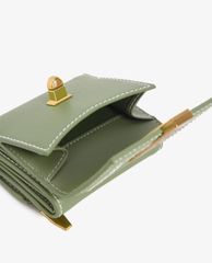CHARLES & KEITH - Ví nữ dạng gập Stitch Trim Turn Lock