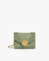 CHARLES & KEITH - Ví nữ mini dạng gập Stitch Trim