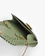 CHARLES & KEITH - Ví nữ mini dạng gập Stitch Trim