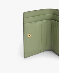 CHARLES & KEITH - Ví nữ mini dạng gập Stitch Trim