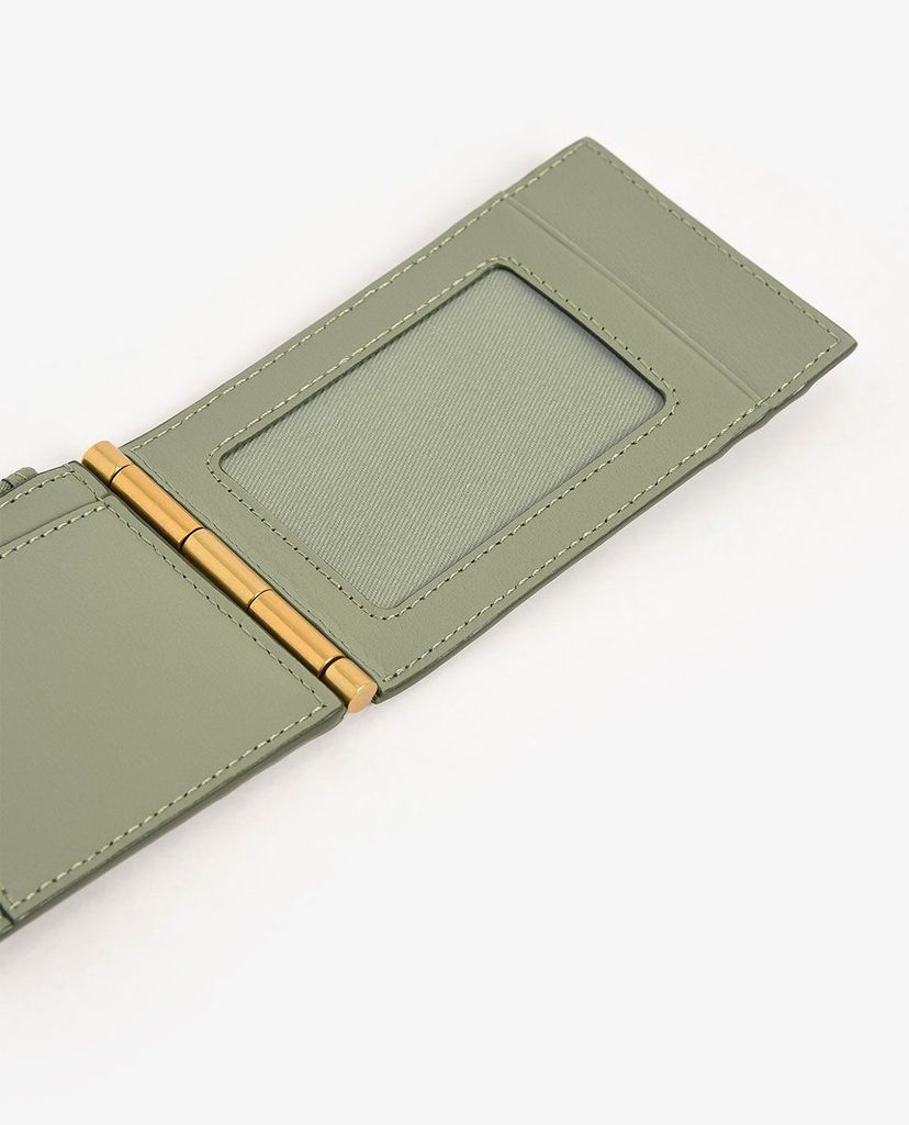 CHARLES & KEITH - Ví đựng name card nữ Zip & Snap Button