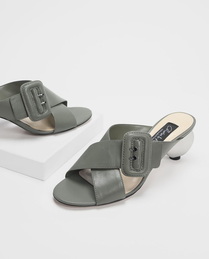 CHARLES & KEITH - Giày cao gót quai chéo Sculptural