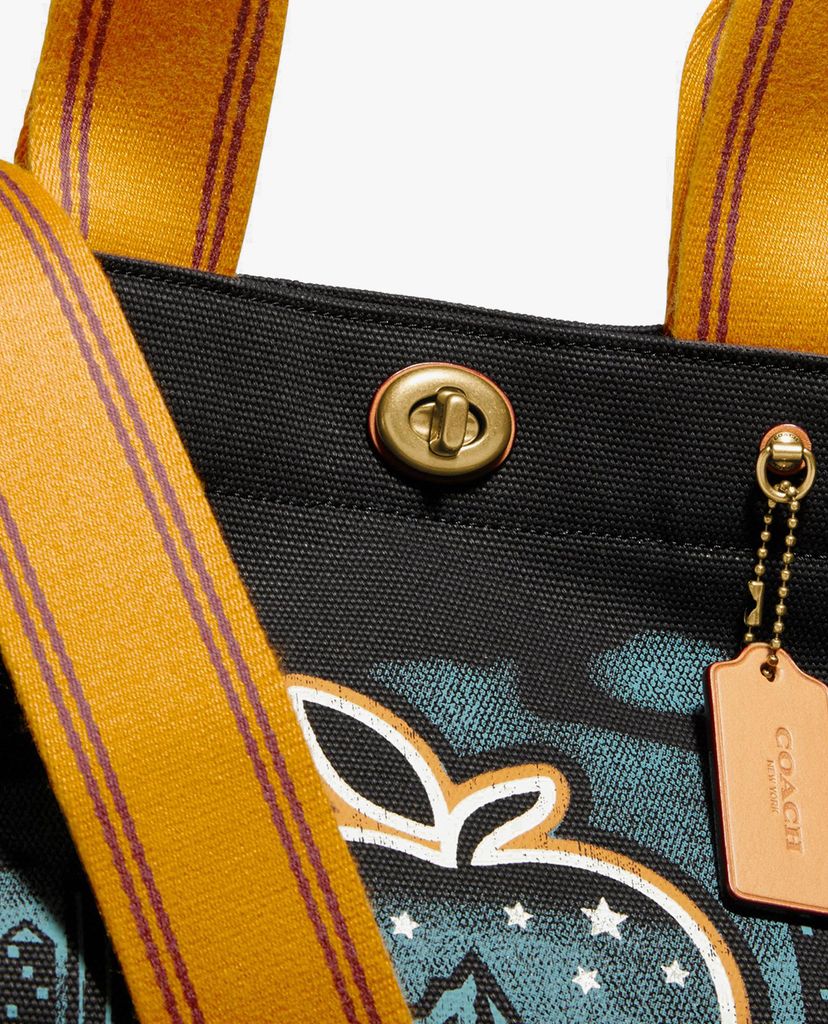 COACH - Túi tote nữ phom vuông 34 With Skyline Big Apple Camp Print