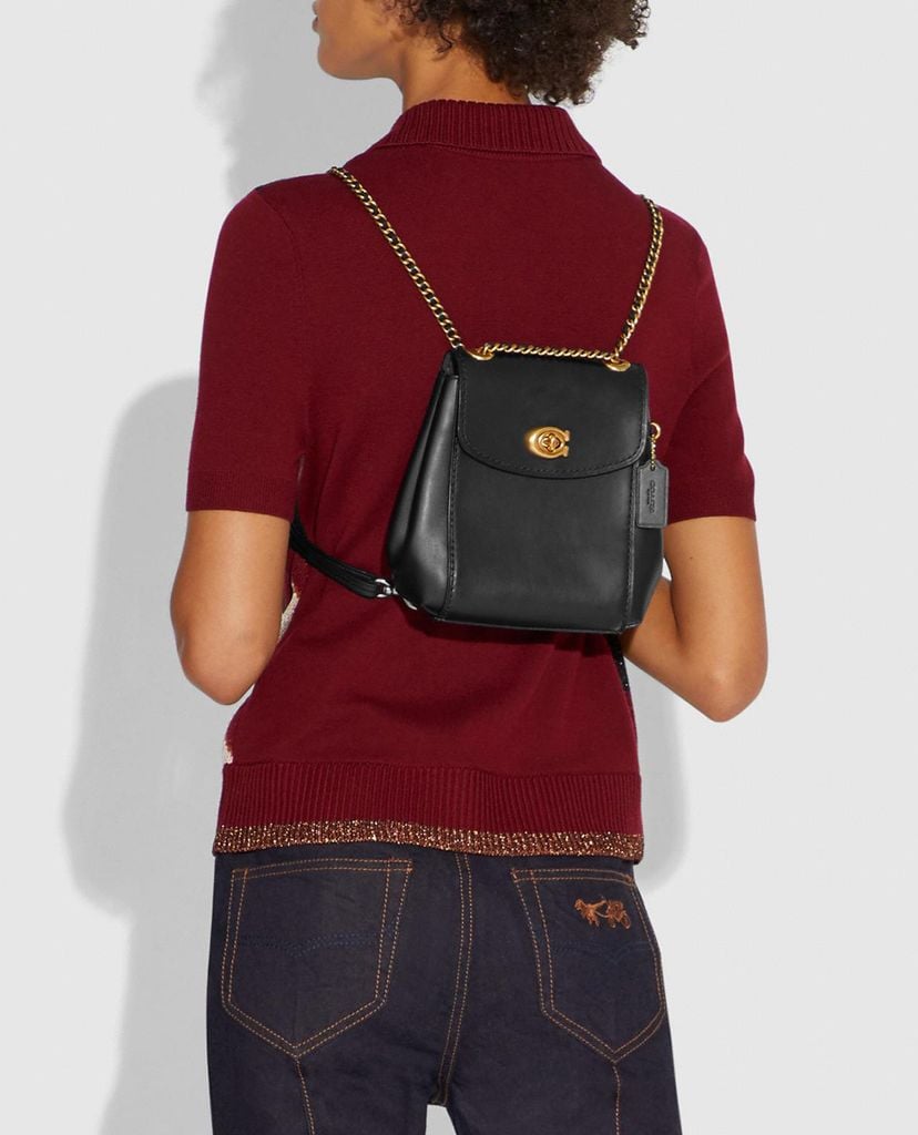 COACH - Balo da nữ mini dáng vuông Parker 16