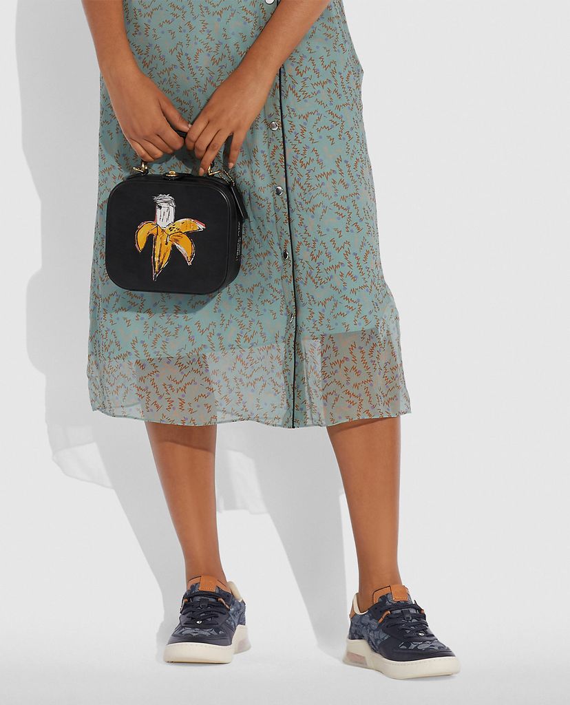 COACH - Túi xách nữ hình hộp vuông Coach X Jean Michel Basquiat Square