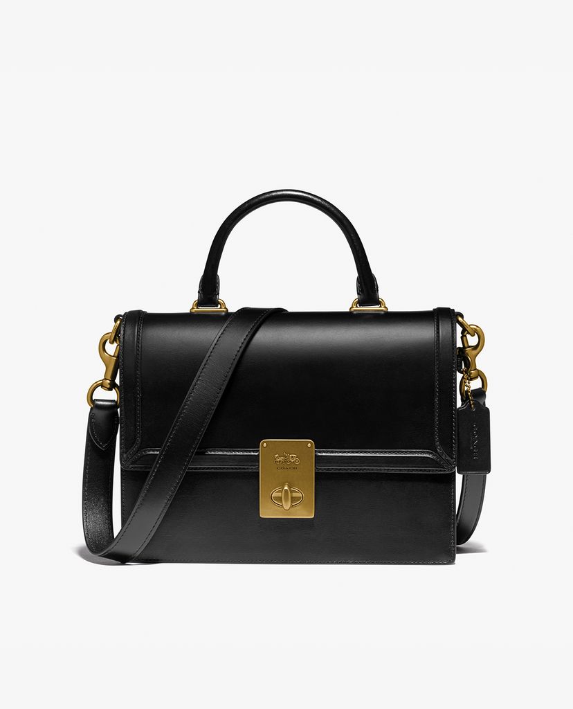 COACH - Túi đeo vai nữ nắp gập Hutton