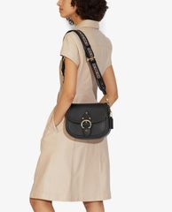 COACH - Túi đeo vai nữ dáng vuông nắp gập thời trang