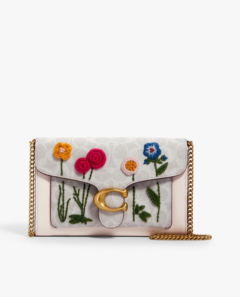 COACH - Túi đeo vai chữ nhật nắp gập Tabby