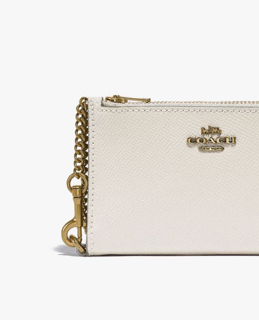 COACH - Ví đựng name card Zip Chain
