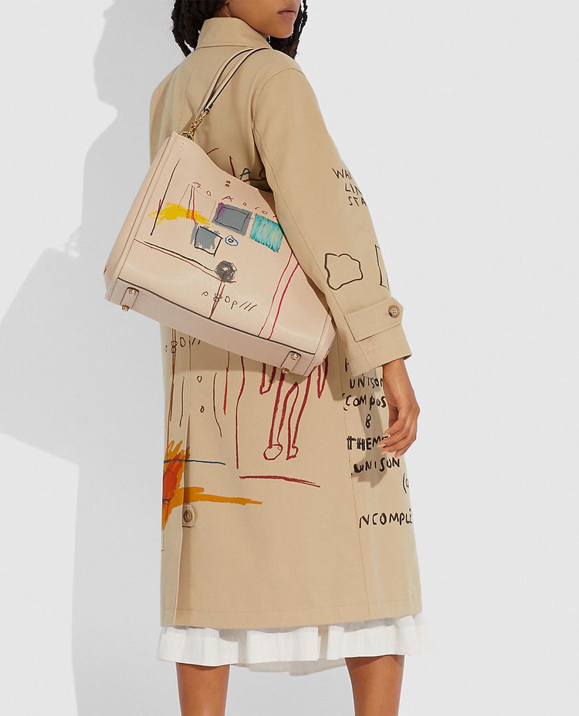 COACH - Túi xách nữ chữ nhật COACH X Jean-Michel Basquiat Rogue 39