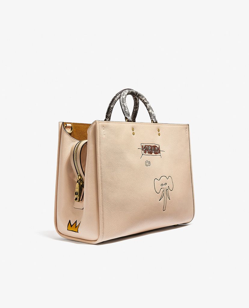 COACH - Túi xách nữ chữ nhật COACH X Jean-Michel Basquiat Rogue 39