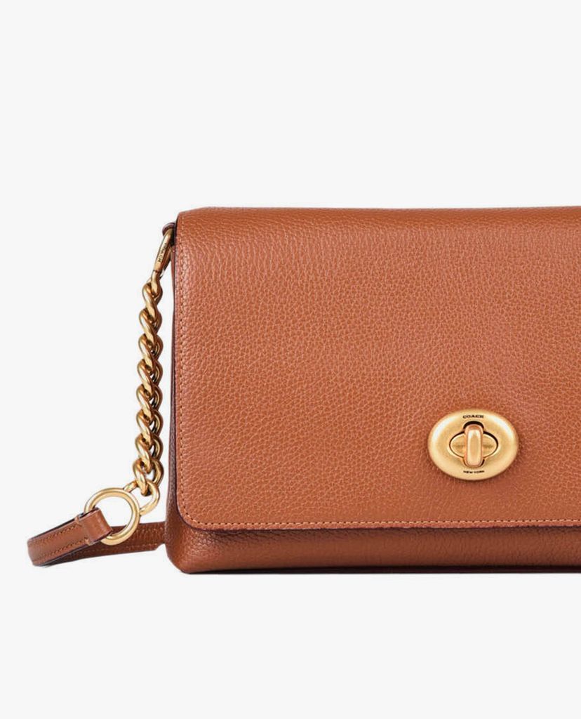 COACH - Túi đeo chéo nữ chữ nhật nắp gập thời trang