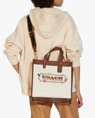 COACH - Túi tote nữ phom vuông Garden Embroidery