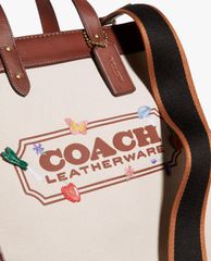 COACH - Túi tote nữ phom vuông Garden Embroidery
