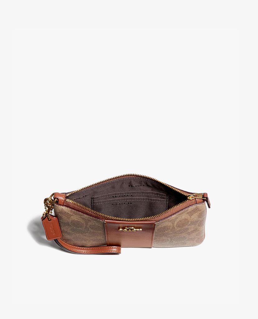 COACH - Ví cầm tay nữ Colorblock Signature Canvas