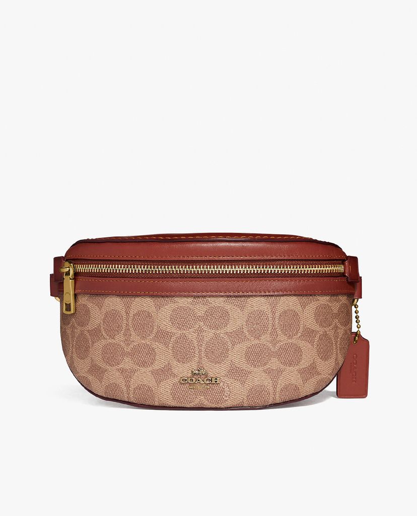 COACH - Túi bao tử nữ Signature Canvas
