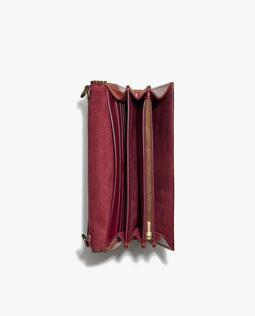 COACH - Ví cầm tay nữ chữ nhật Tabby Signature Canvas With Beadchain