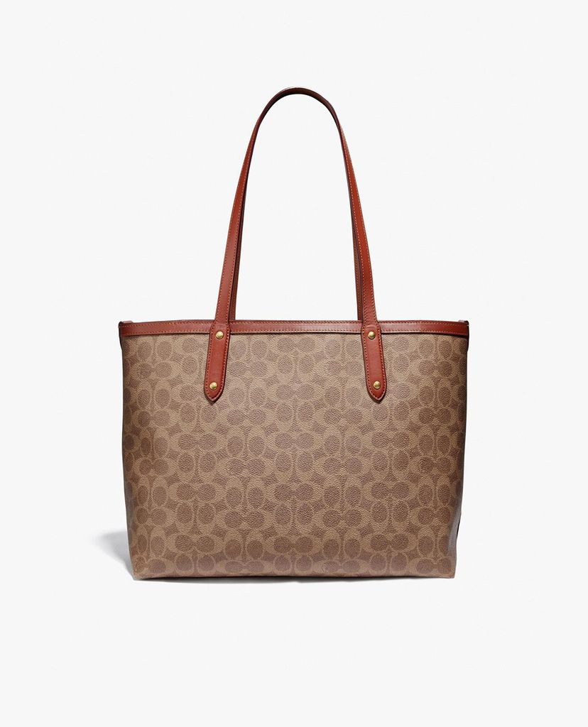 COACH - Túi tote nữ chữ nhật Central In Signature Canvas