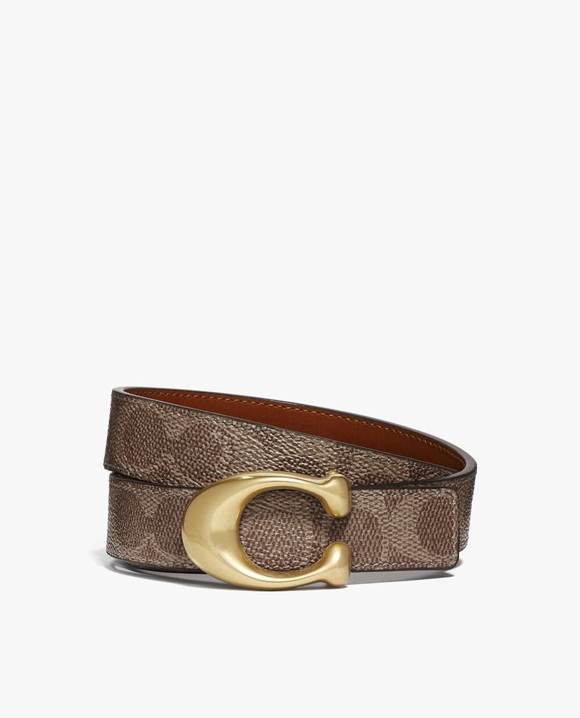 COACH - Thắt lưng nữ bản vừa Signature Buckle