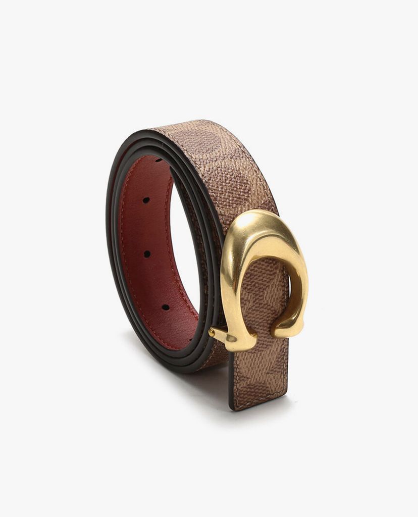 COACH - Thắt lưng nữ bản vừa Signature Buckle