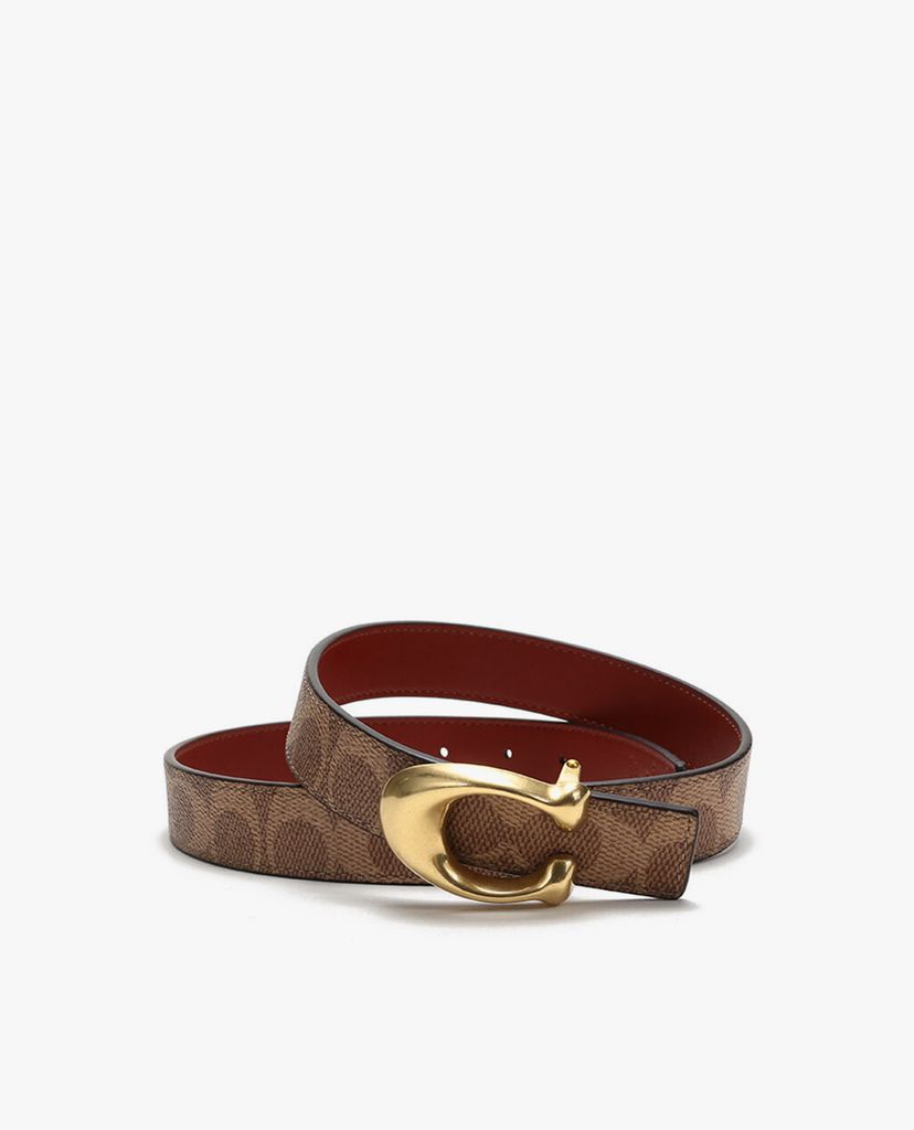 COACH - Thắt lưng nữ bản vừa Signature Buckle